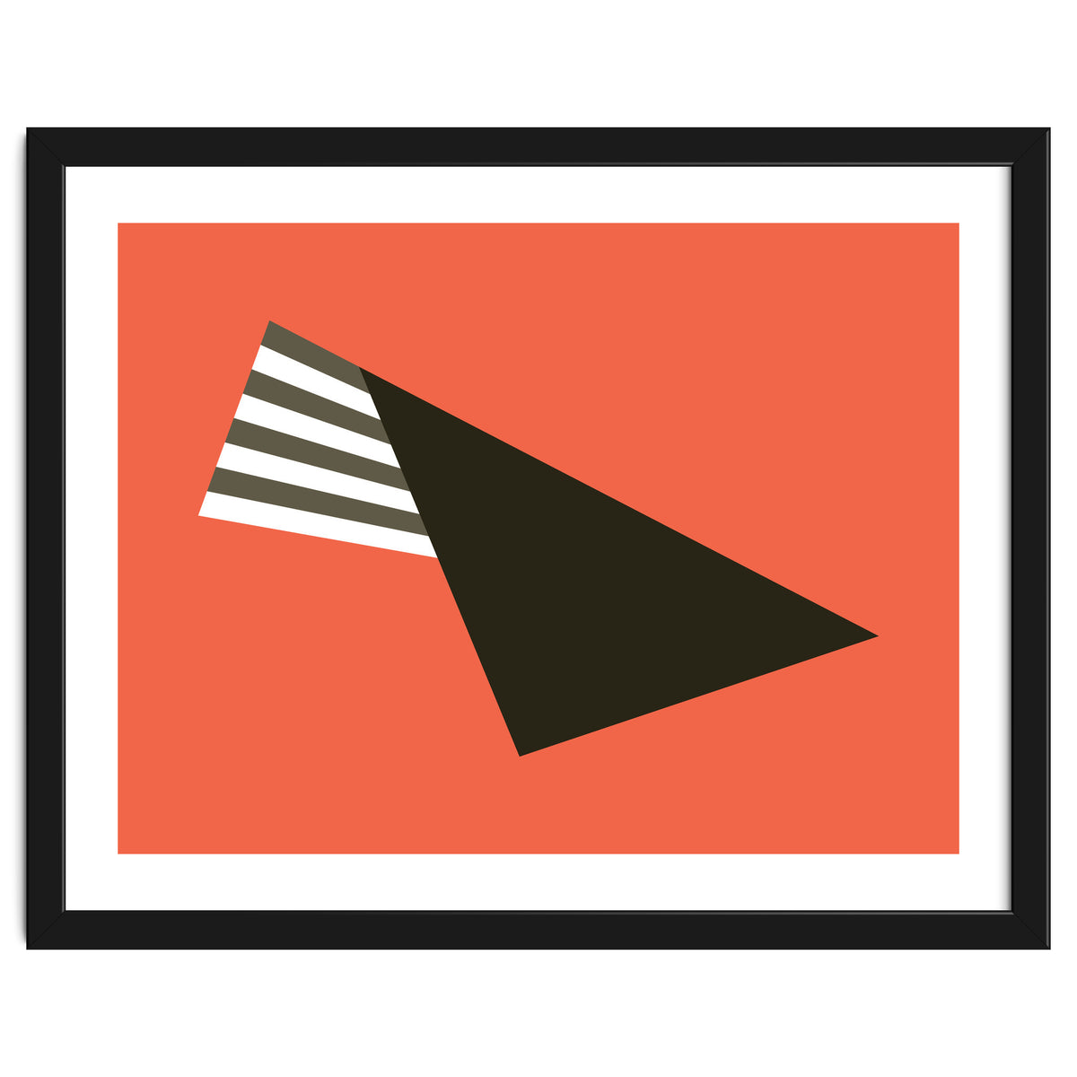 Geometric Shapes No. 75 - pink & stripes