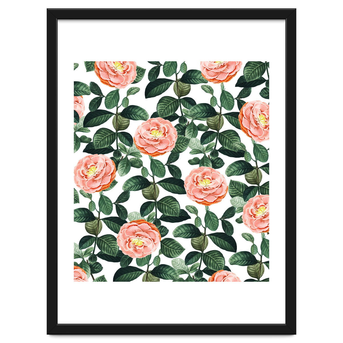 Josephine | Vintage Rose Garden Illustration | Bohemian Botanical Floral House Plants
