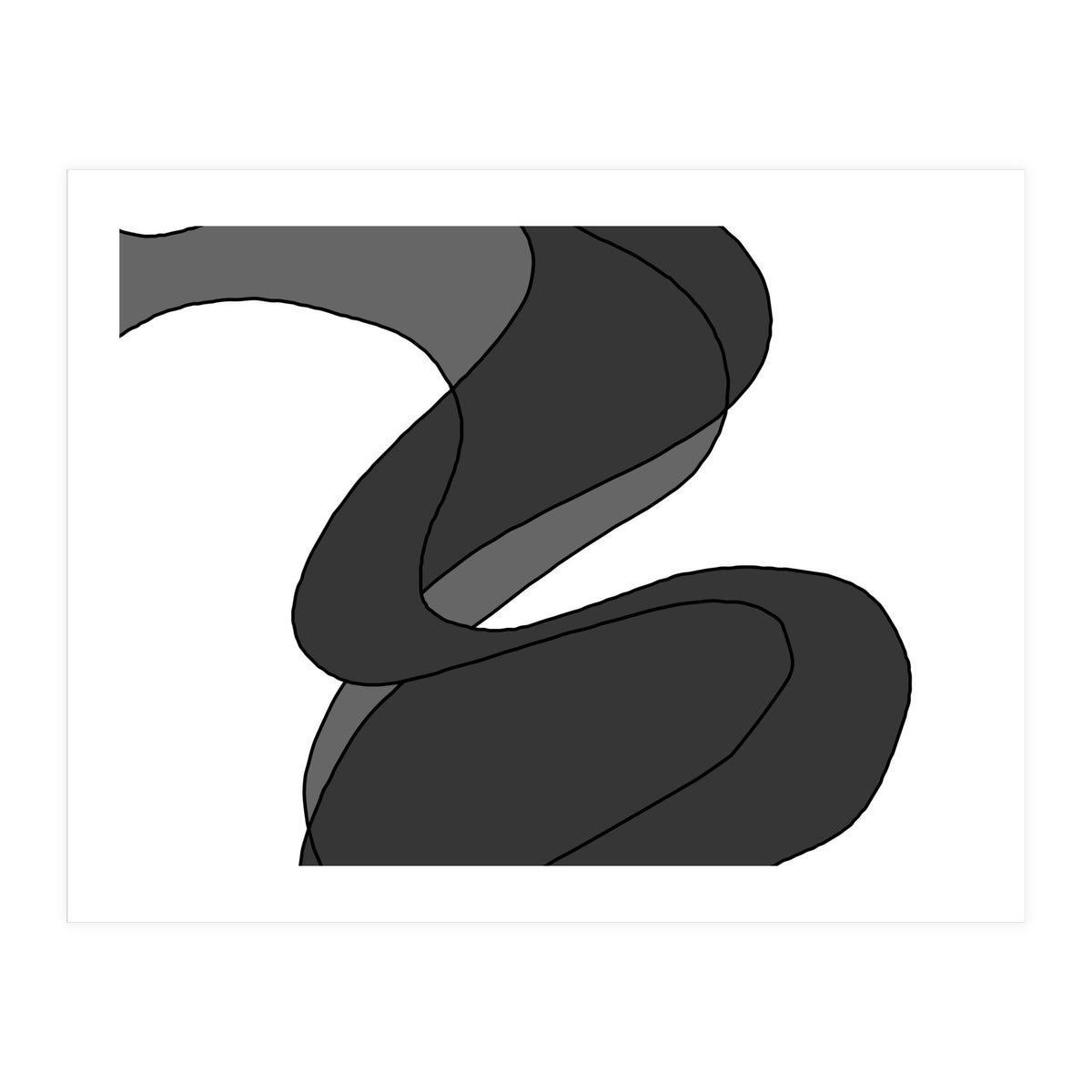 Grey Waves 5 (Print Only)