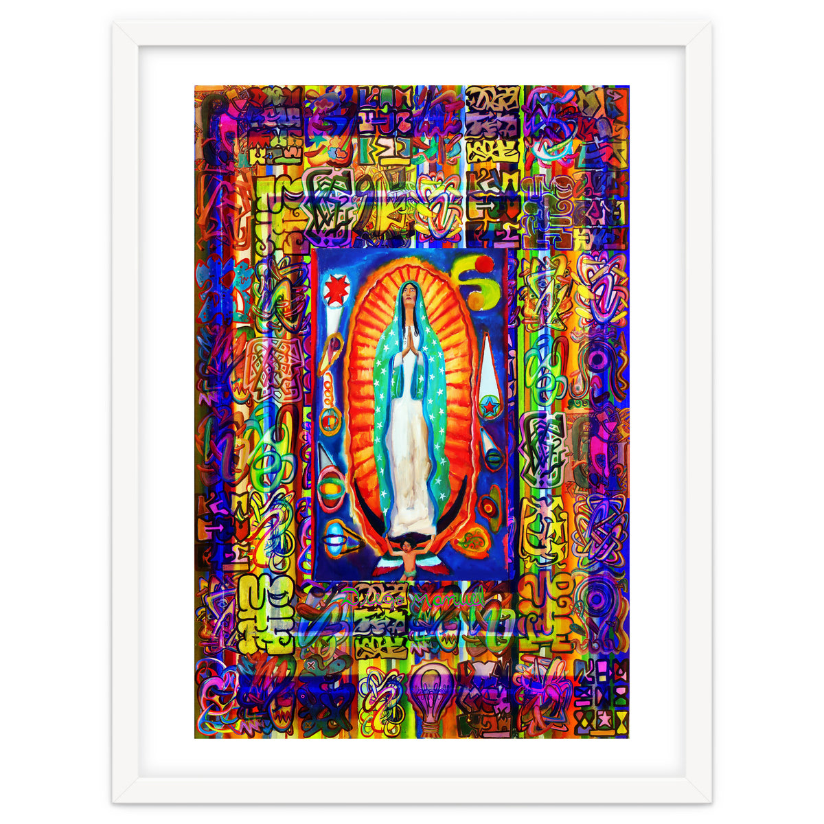 Graffiti Digital 2022 341 and Virgin of Guadalupe