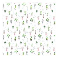 Cacti and plants pattern (Print Only)