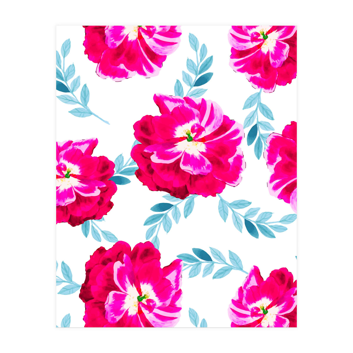 Fluorescent Florals (Print Only)