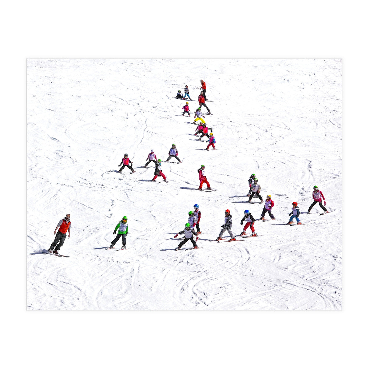 Ski school (Colour) (Print Only)