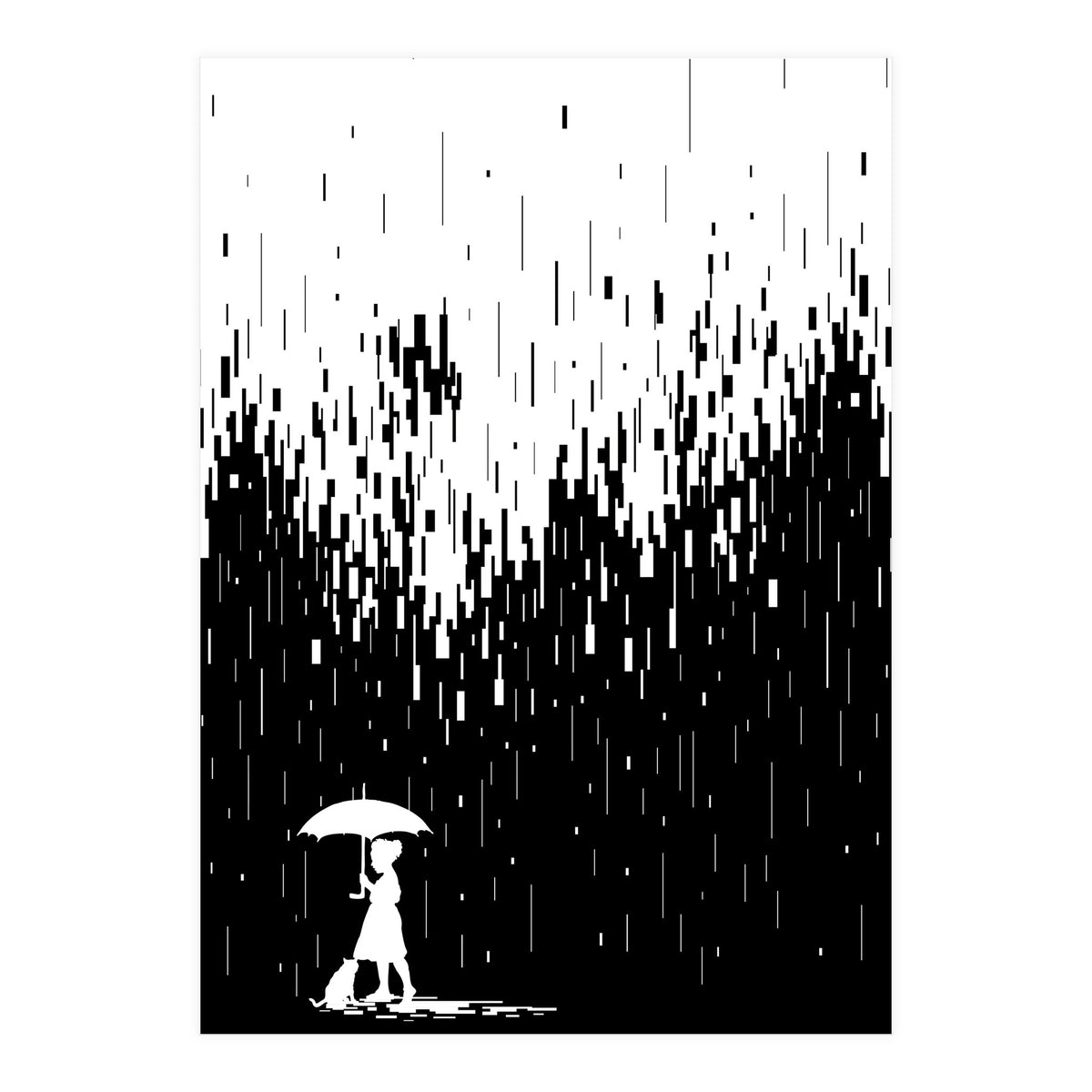 Pixel Rain (Print Only)