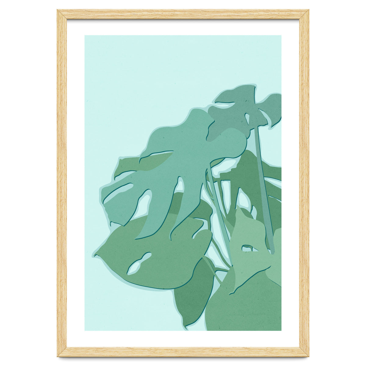 Minimal Monstera Leaves - Greener Eden