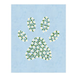 Floral Paw Print (Print Only) thumbnail