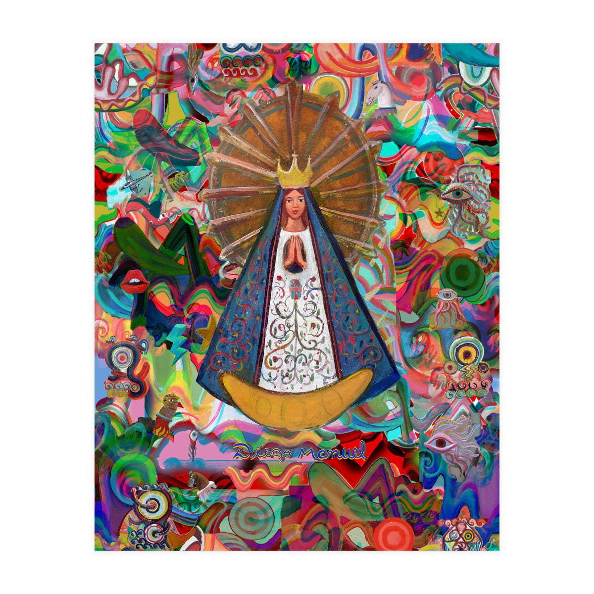 Virgen Y Graffiti 10 (Print Only)