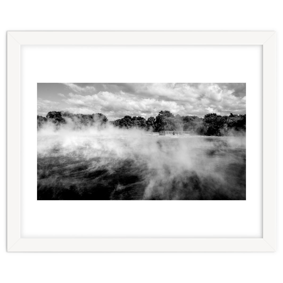 Vapors in Rotorua, New Zealand Art Print