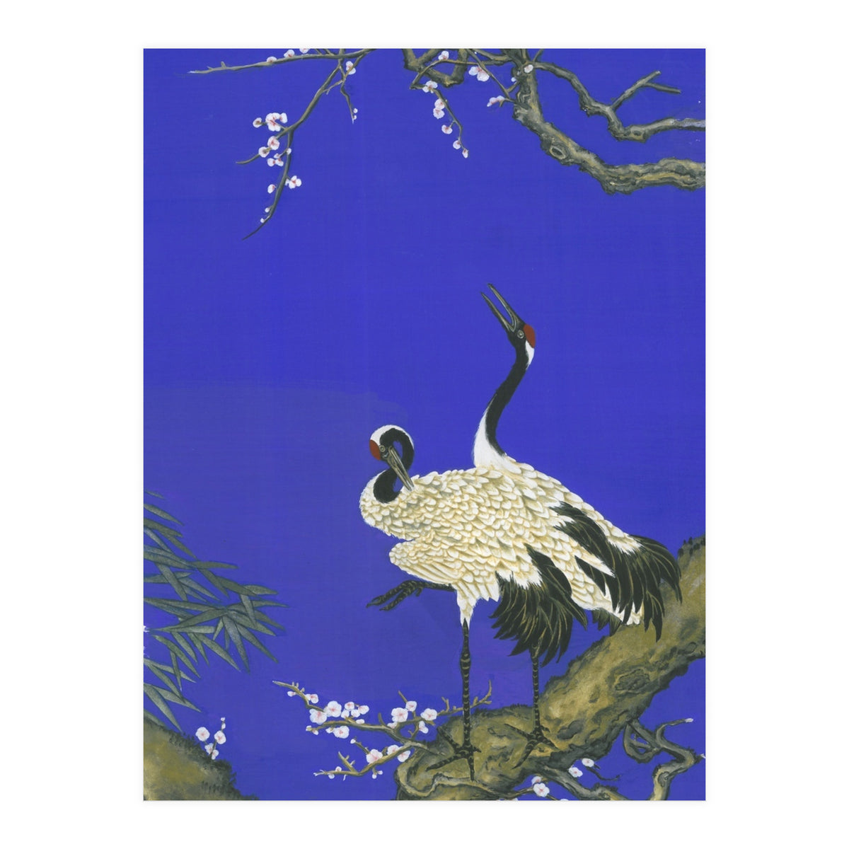 Cranes & Peach Blossom (Print Only)
