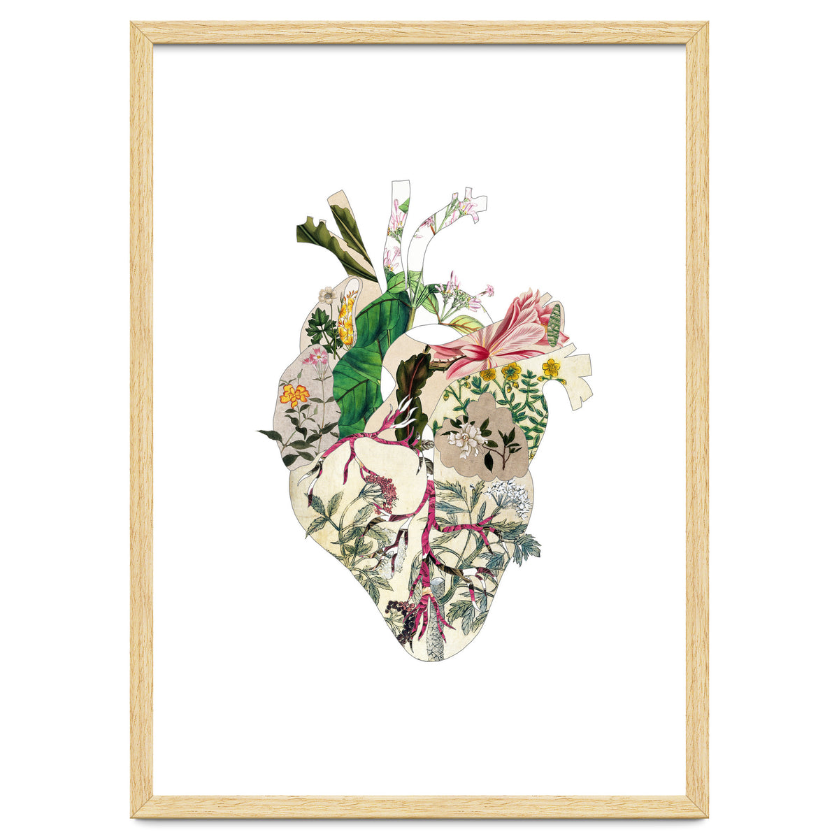 Vintage Botanical Heart