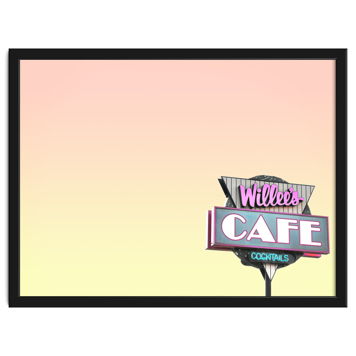 Willees Cafe and Cocktails Neon Sign