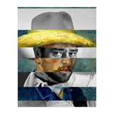 Van Gogh's Self Portrait With Straw Hat & John Wayne (Print Only) thumbnail