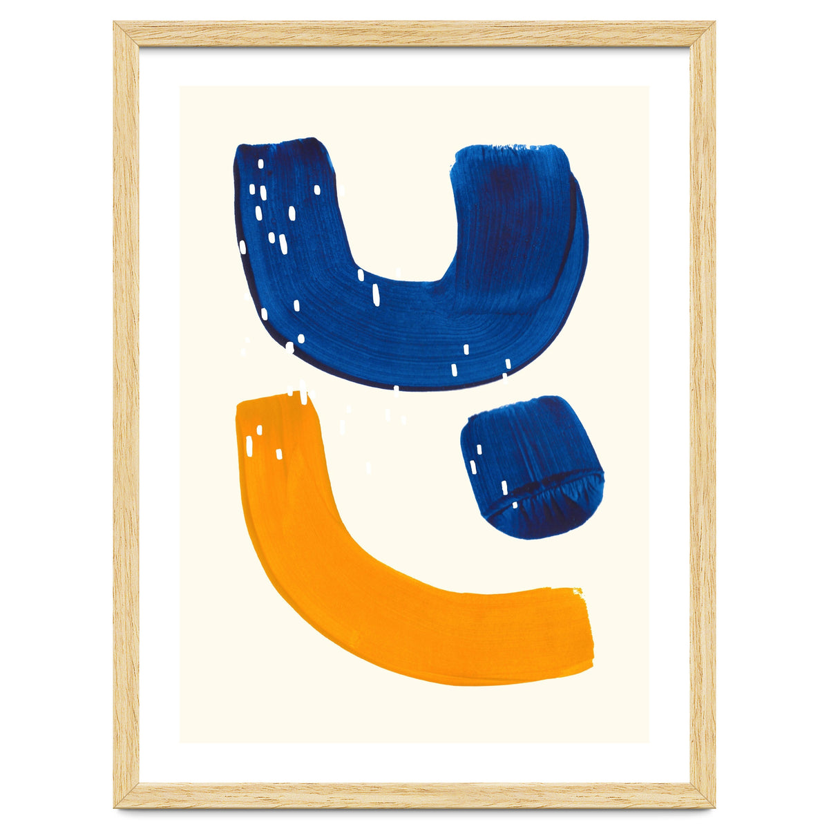 Blue Umbrella For A Yellow Banana