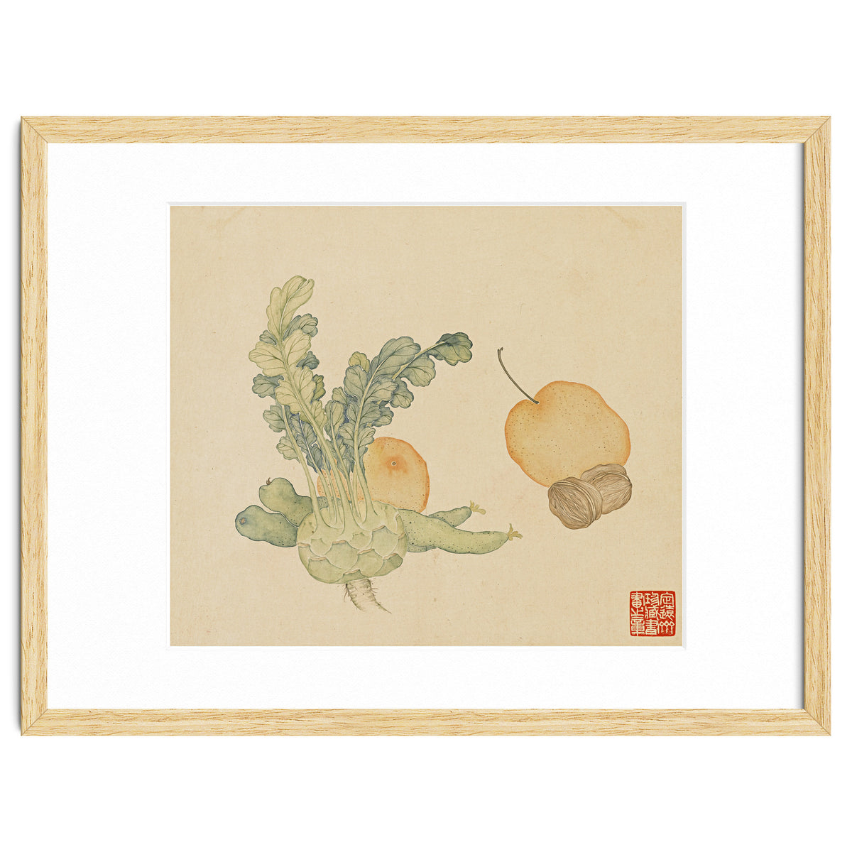 Wang Chengpi ~flowers And Vegetables, Vegetables, Fruits, Epiphyllum, Pears, Peppers