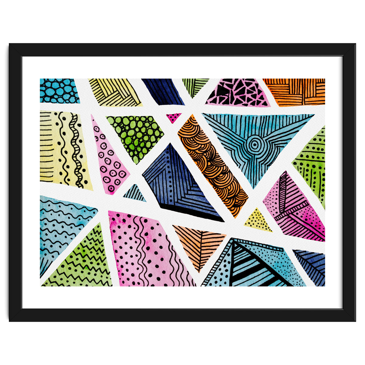 Geometric doodle pattern