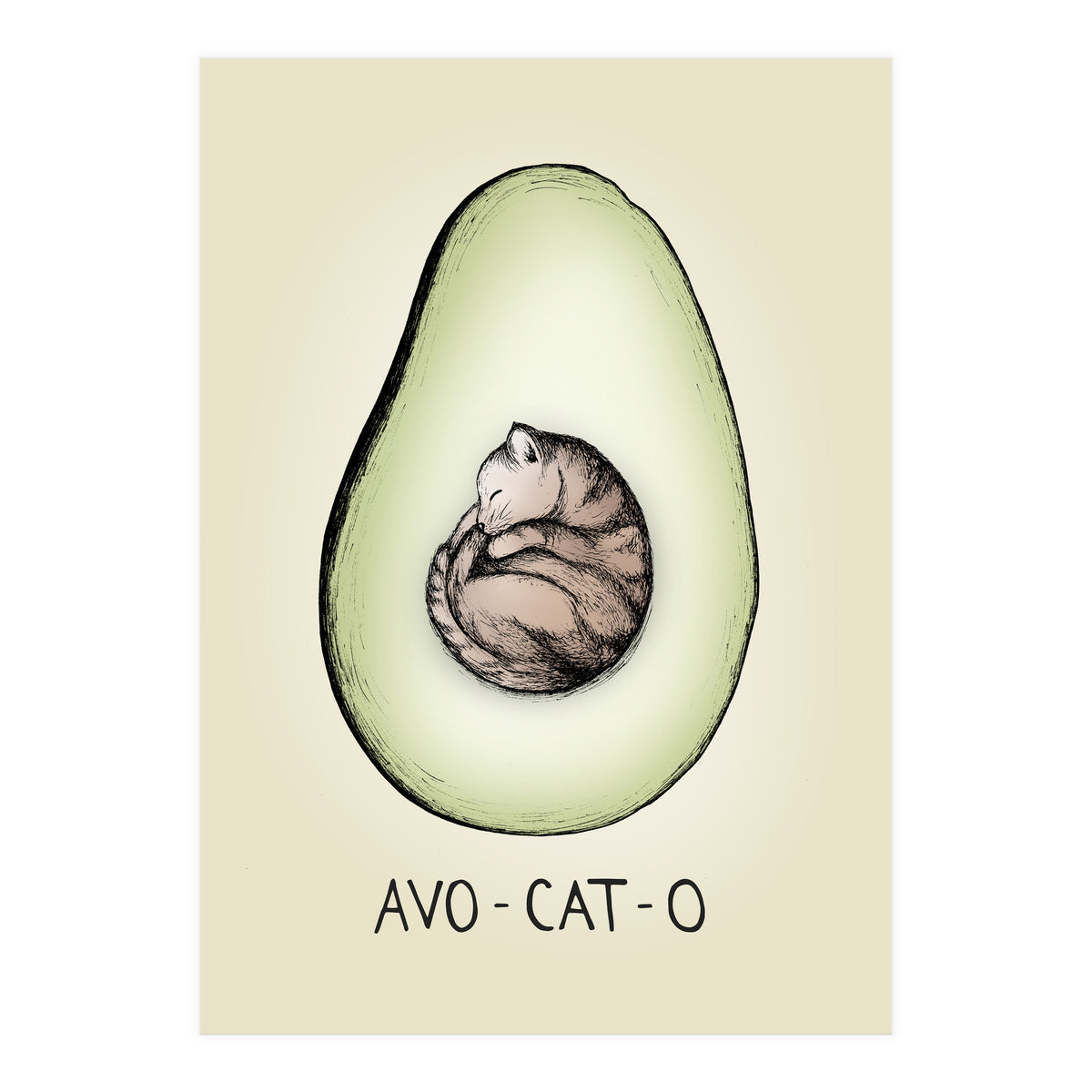 Avo-cat-o (Print Only)