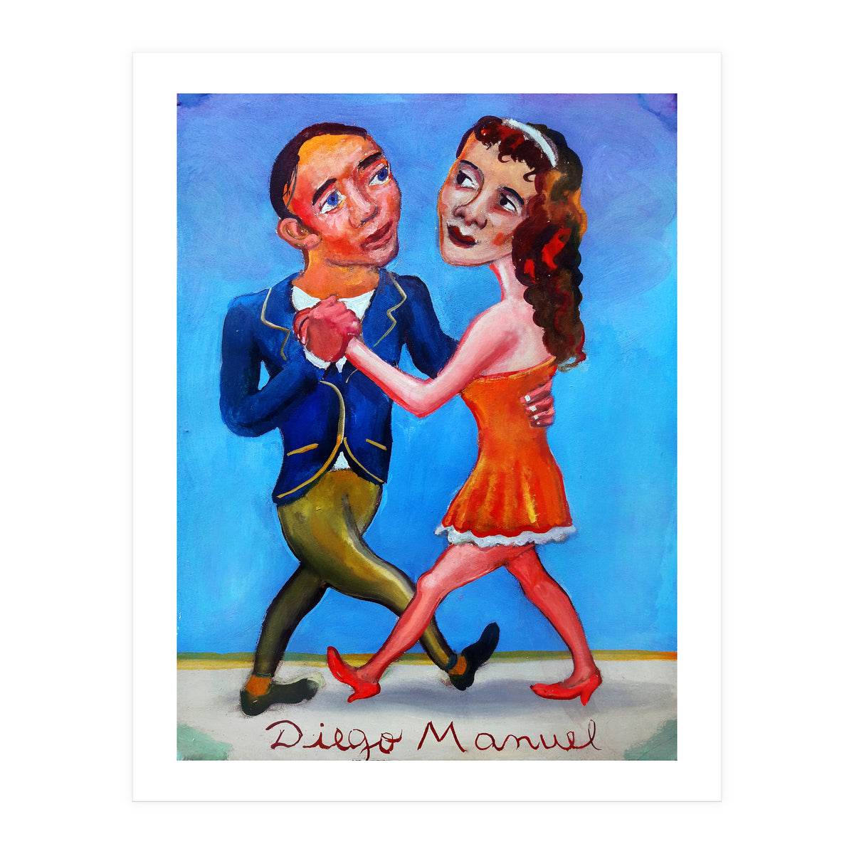 Pareja De Tango 2 (Print Only)