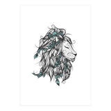 Poetic Lion Turquoise (Print Only) thumbnail