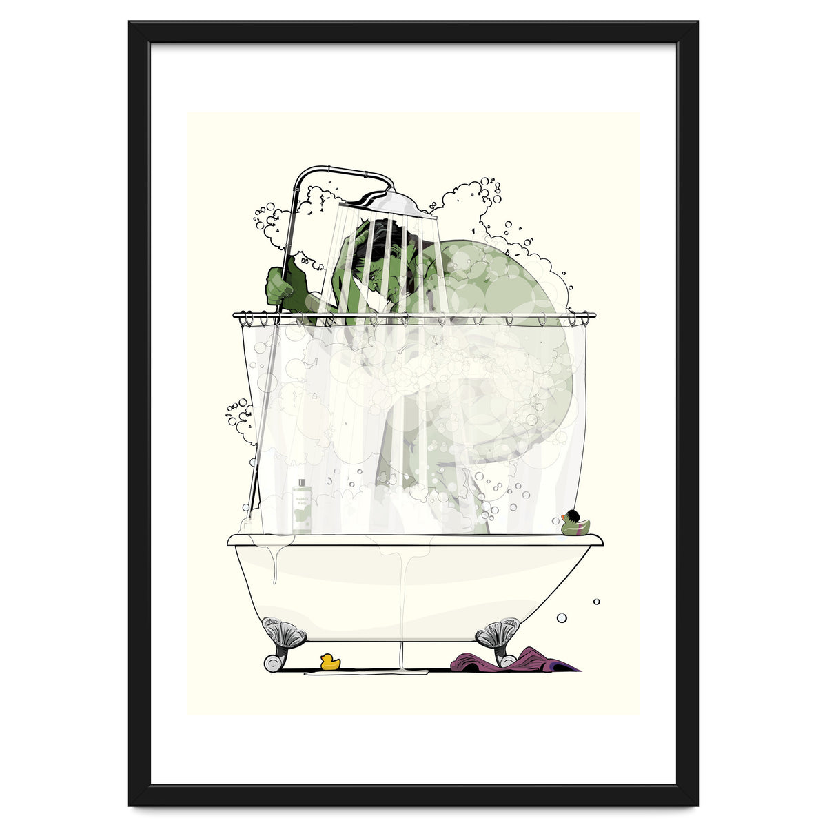 Hulk in the Shower, funny bathroom humour