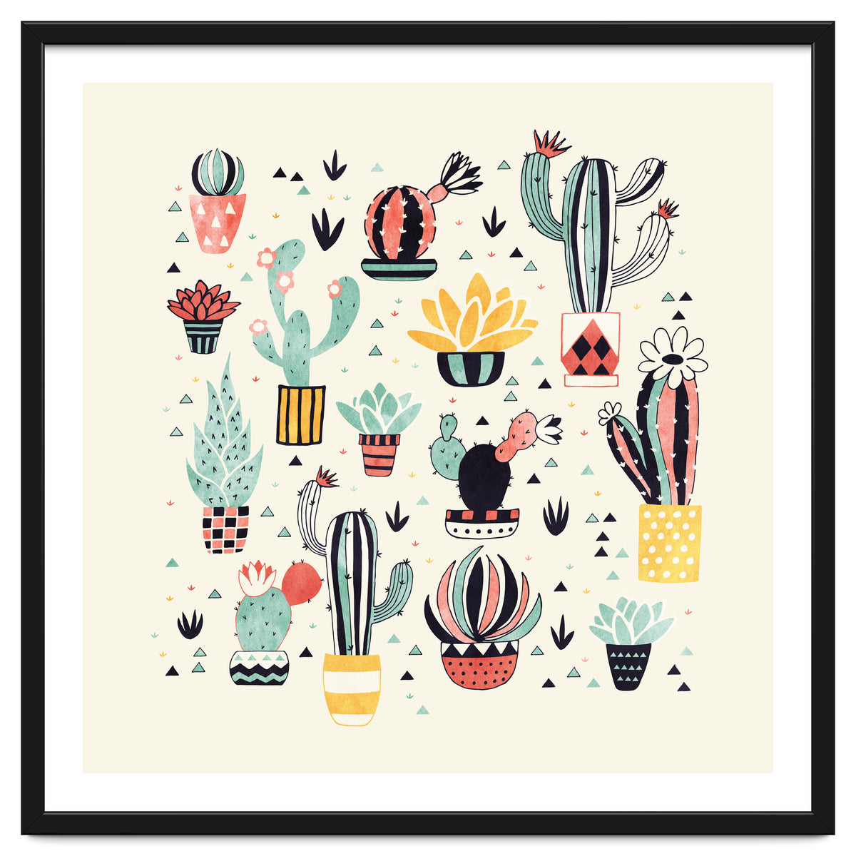 Cactus In A Flower Pot