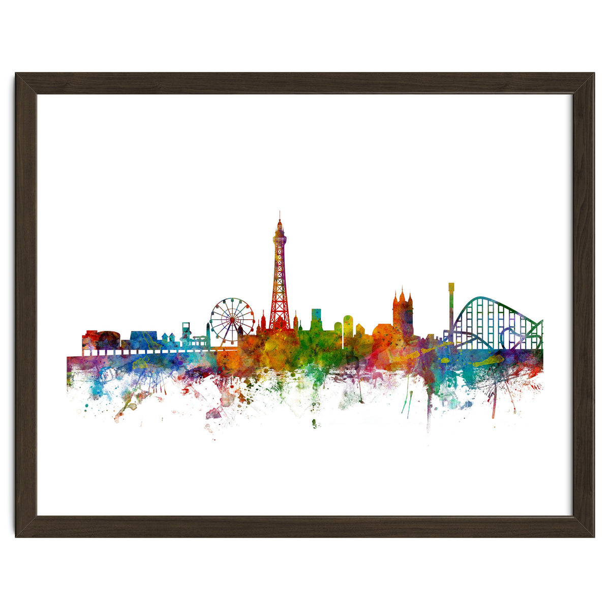 Blackpool England Skyline