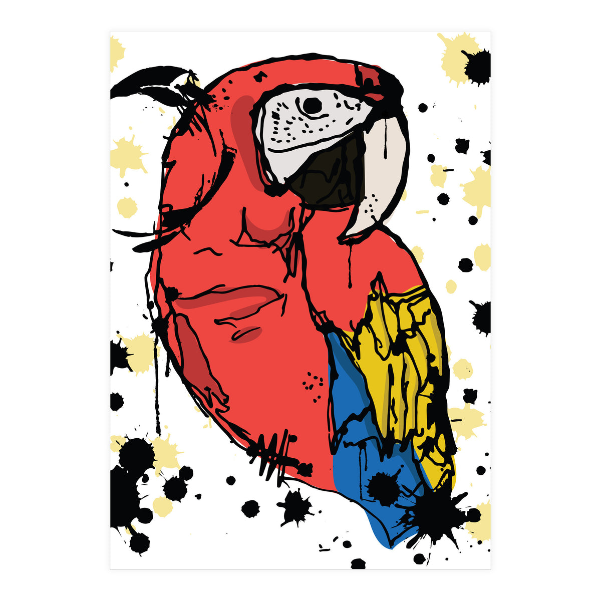 Guacamaya sketch (Print Only)