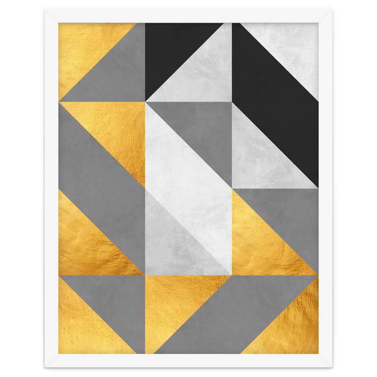 Gray and Gold Composition IV