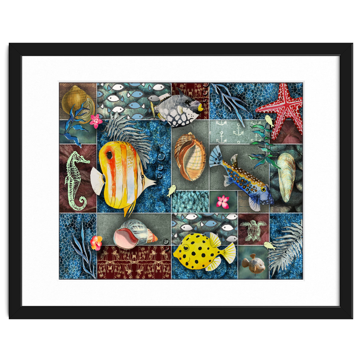 Sea Life Collage