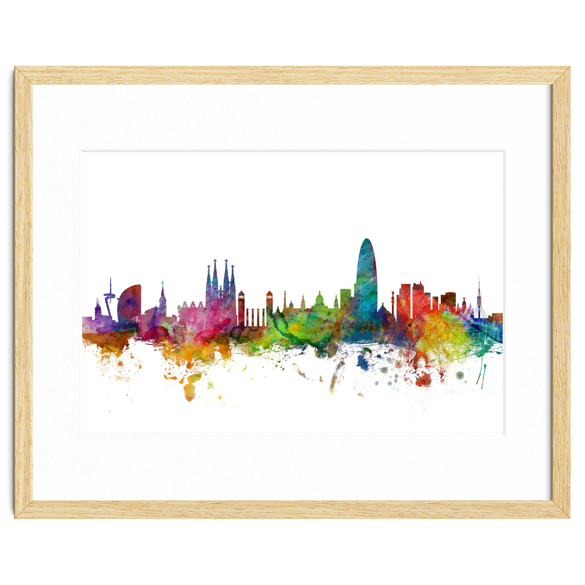 Barcelona Spain Skyline