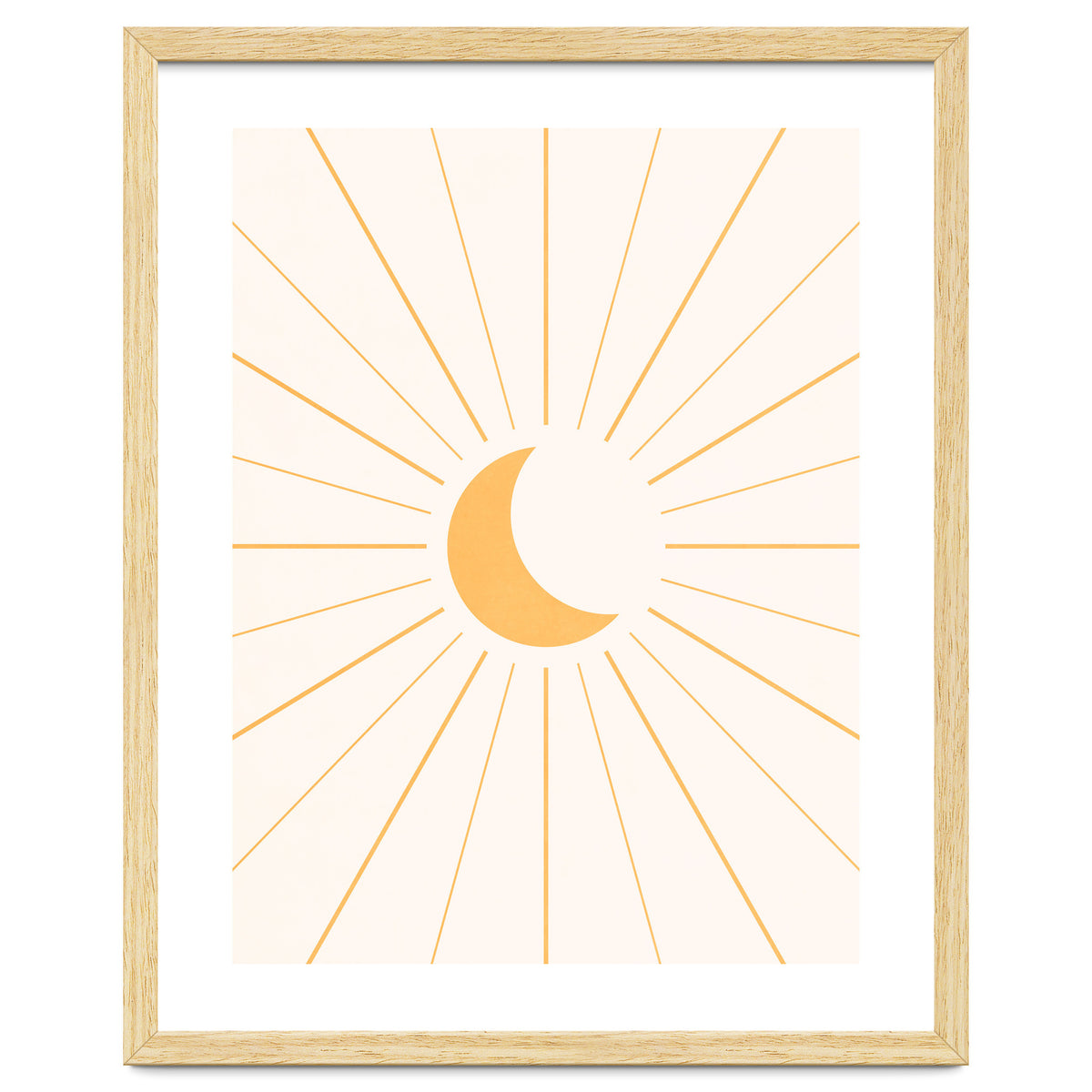 MOON IN LINES - GOLD
