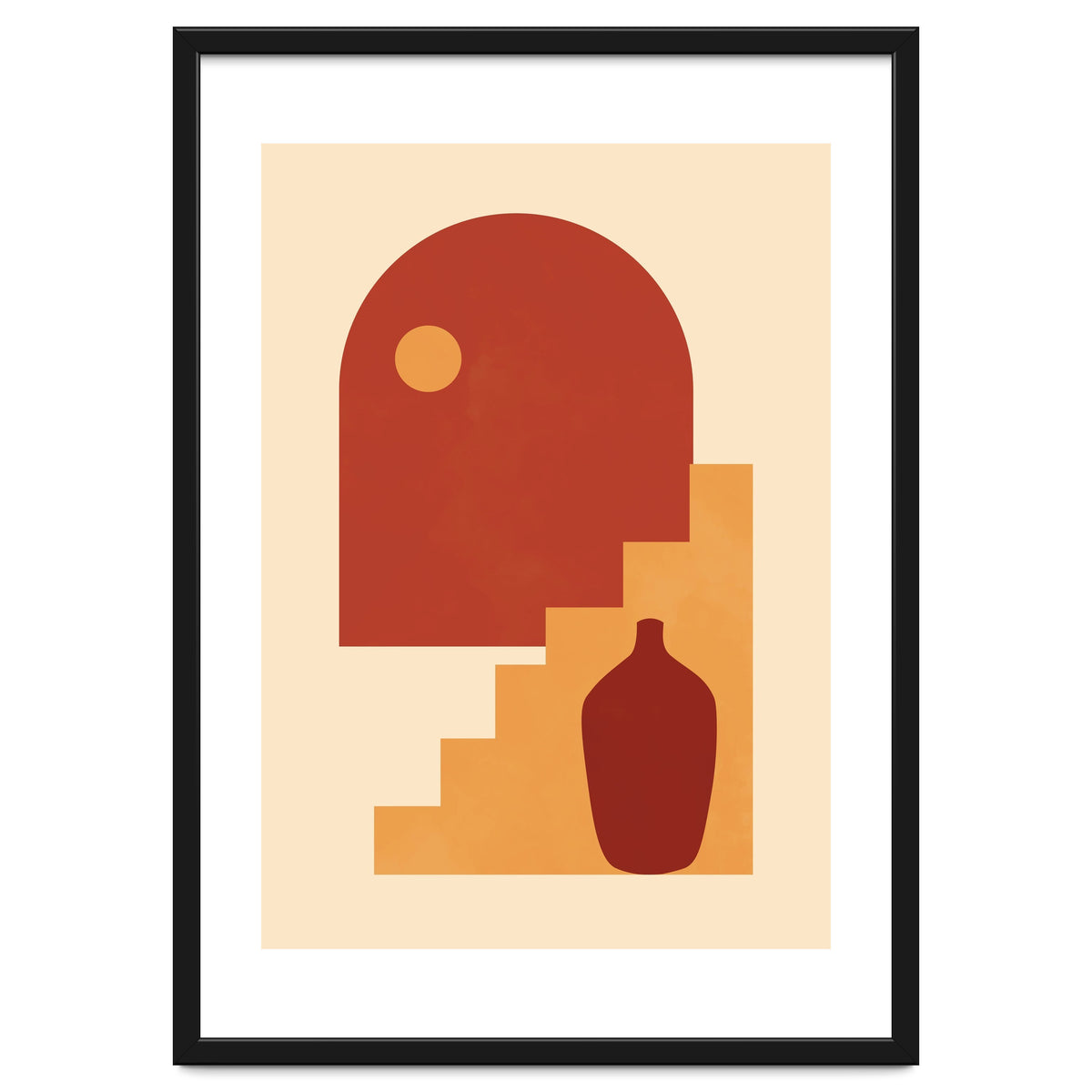 Geometric Print Mid Century Modern