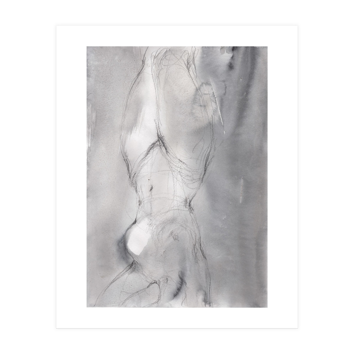 Beautiful erotic drawing of woman. (Print Only)