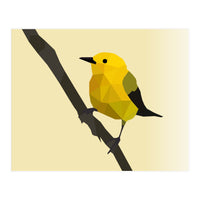 Prothonotary Warbler Low Poly Art (Print Only)