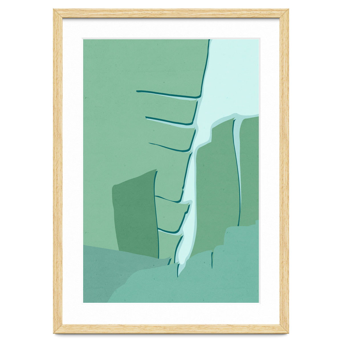 Abstract Banana Leaves One - Greener Eden