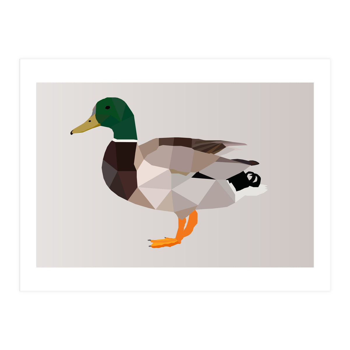 Duck Low Poly Art (Print Only)