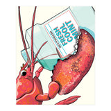 Lobster Drinking Mouthwash (Print Only) thumbnail