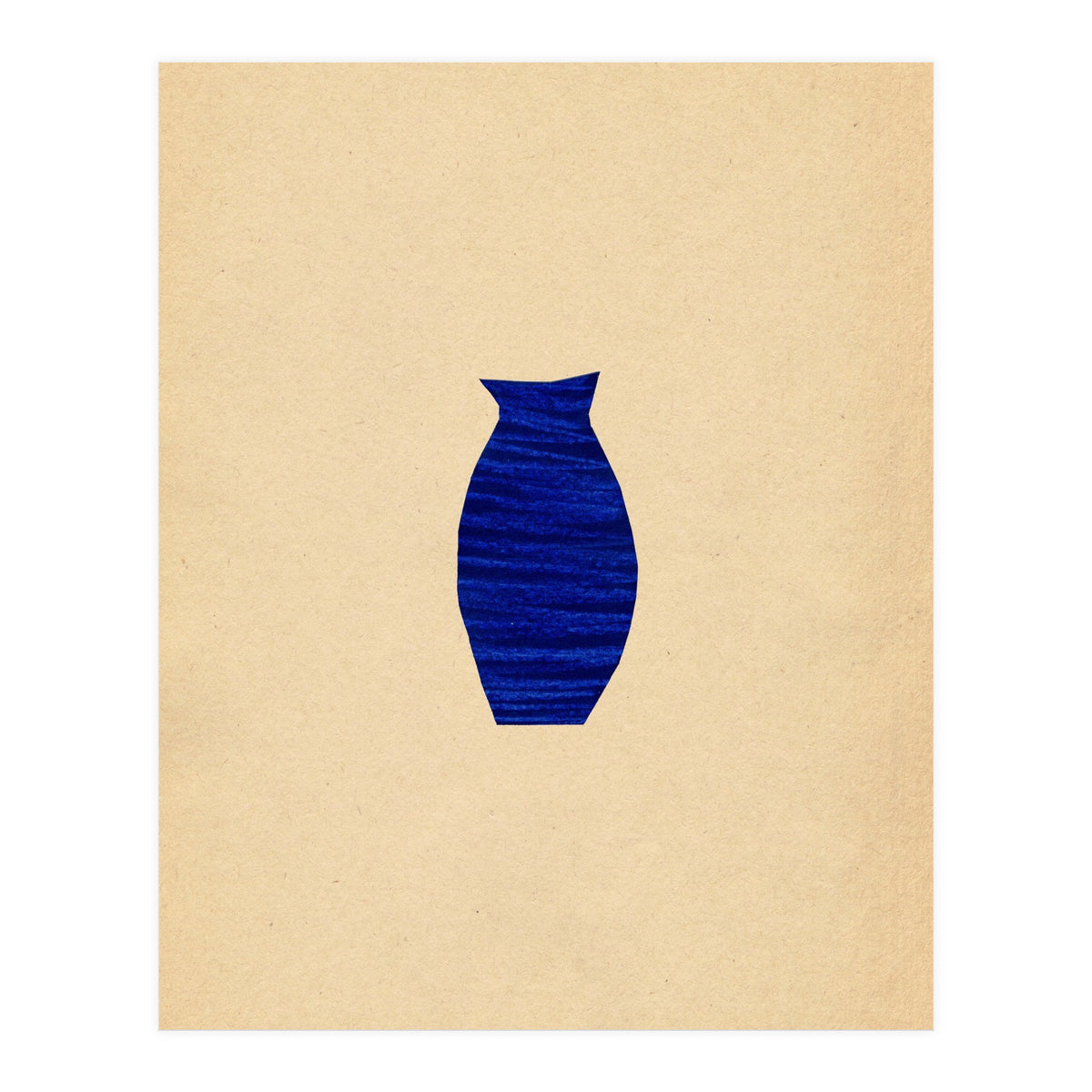 Ultramarine minimalist vase (Print Only)