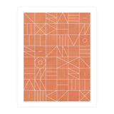 My Favorite Geometric Patterns No.5 - Coral (Print Only) thumbnail