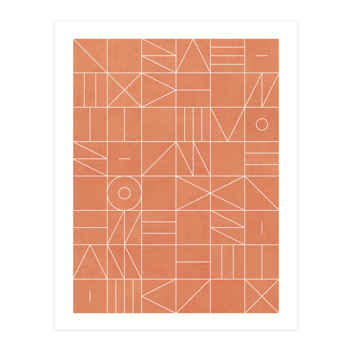 My Favorite Geometric Patterns No.5 - Coral (Print Only)