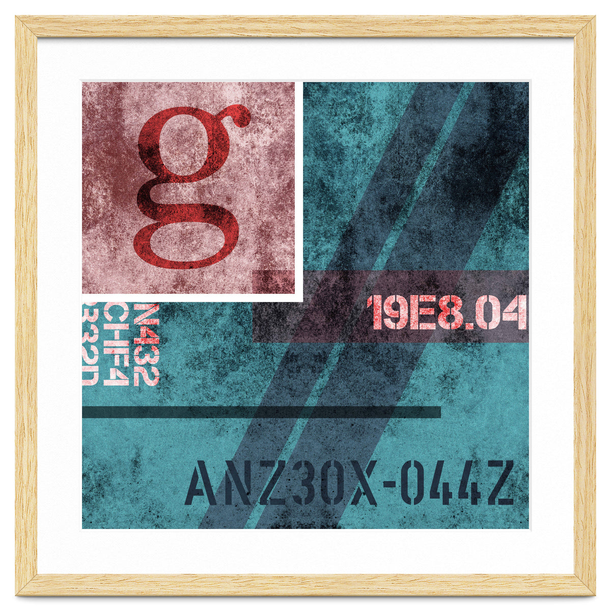 Abstract Industrial Blue