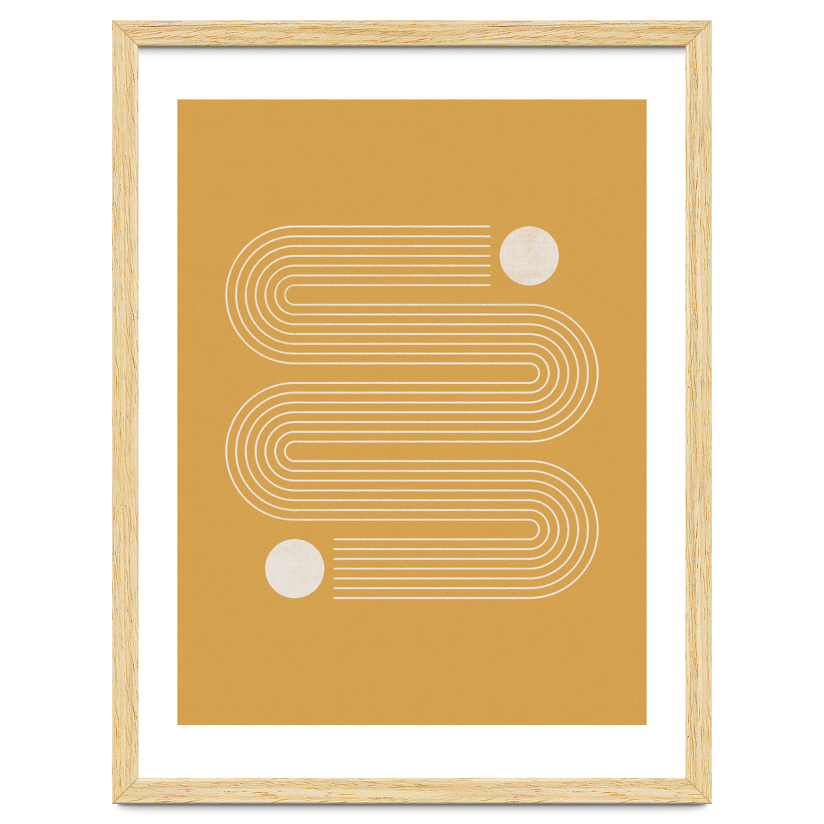 Mid-Century Modern No.20 - Woodblock Print