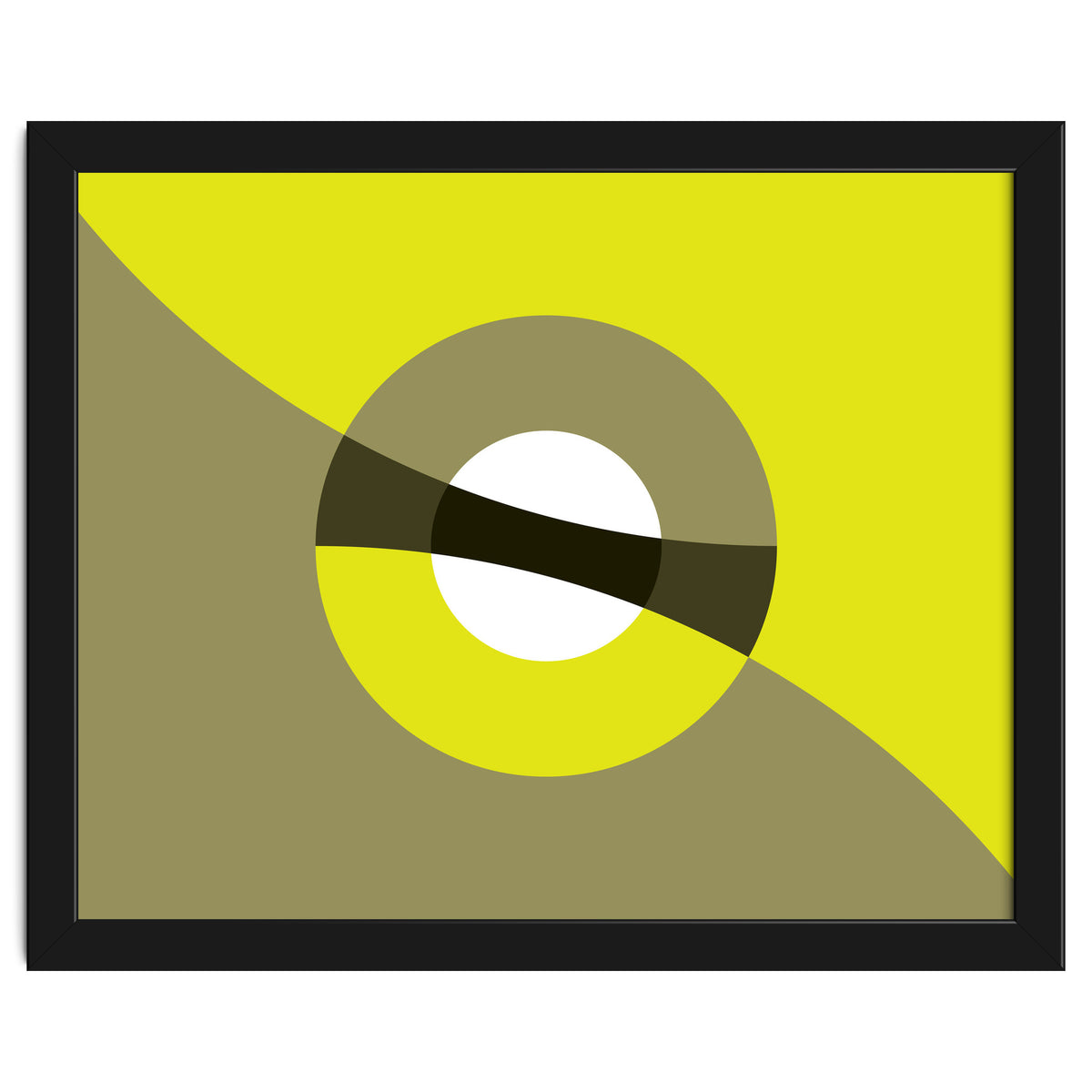 Geometric Shapes No. 44 -  mustard & beige