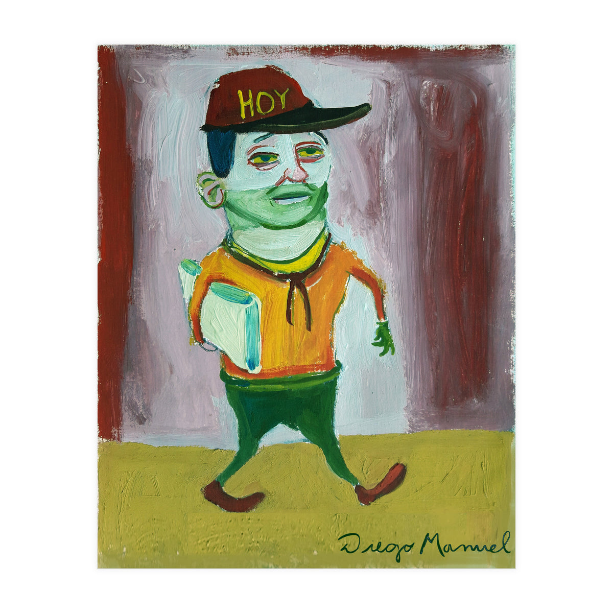 newspaper seller (Print Only)