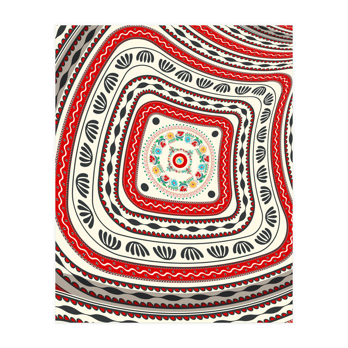 Romanian embroidery background 16 (Print Only)