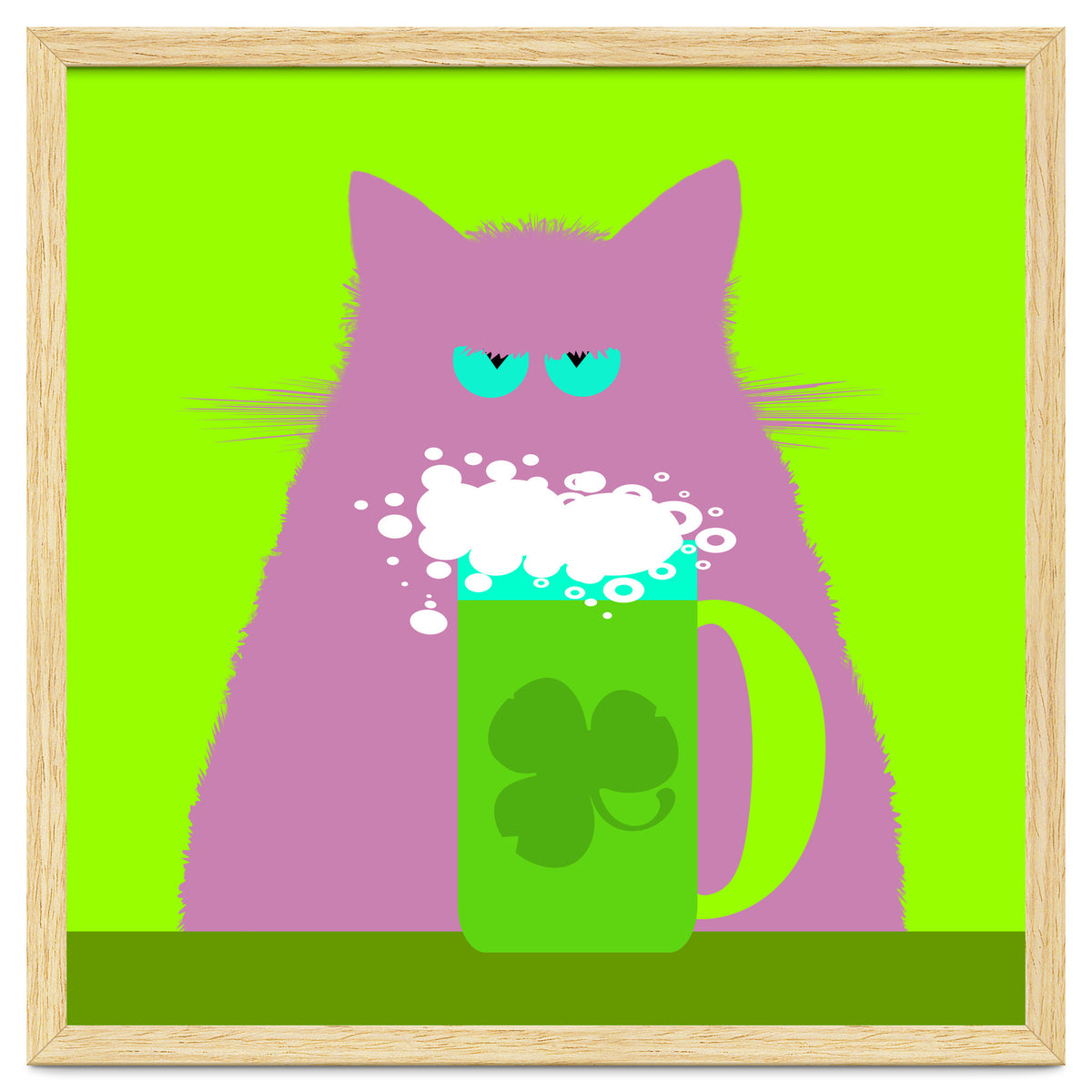 Saint Patrick's Day Lilac Cat
