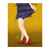 Flapper with red shoes (Print Only) thumbnail