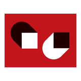 Geometric Shapes No. 38 - red, white & black (Print Only) thumbnail