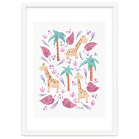 Jungle Giraffes | Pink