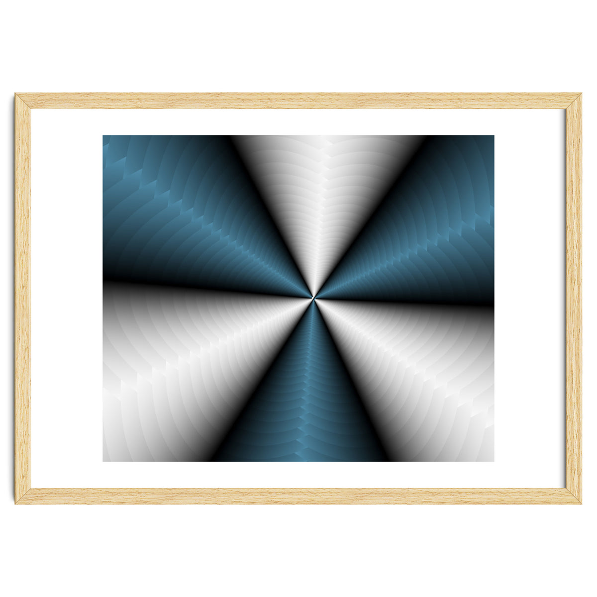 Blue Color Modern Interior Art