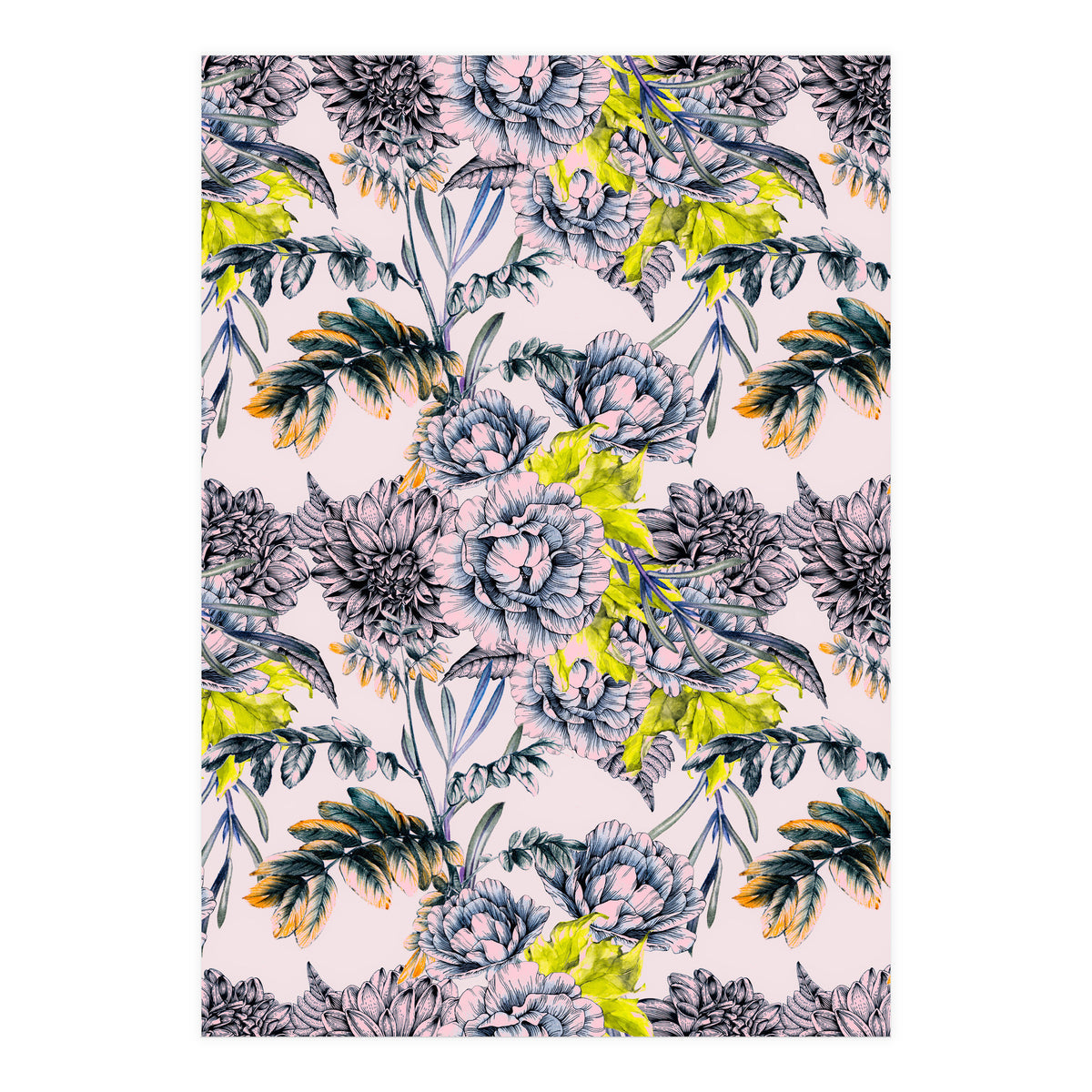 Flowering blooming in pink  (Print Only)